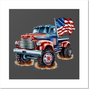 4th Of July Ford Truck Posters and Art